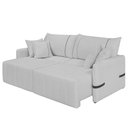 Ver imagem 3 de Sofá Cama Retrátil 160cm Essence D05 Linho Cinza/preto - Mpozenato