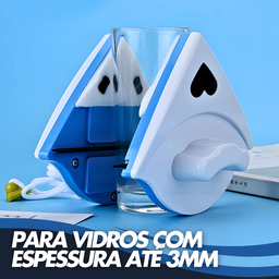 Limpa Vidro Magnético 2 Lados Rápido Prático Dupla Face - 7
