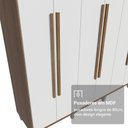 Ver imagem 7 de Guarda-Roupa Casal com Pés 8 Portas Batentes Venus Madesa
