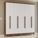 Ver imagem 1 de Guarda-Roupa Casal com Pés 8 Portas Batentes Venus Madesa