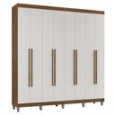 Ver imagem 3 de Guarda-Roupa Casal com Pés 8 Portas Batentes Venus Madesa