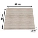 Ver imagem 5 de Mesa Pisa Beta Bistrô Fratini 107,50cm (a) Disco Redondo Preto Tampo Mdp Quadrado Castanheira 80cm