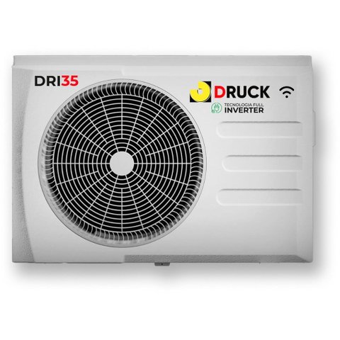 Bomba Trocador de Calor Full Inverter Druck Dri35 Mono 220v Branco Wi-fi 35000 Btus