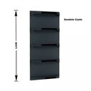 Ver imagem 2 de Kit 5 Bandejas para Gondola Canto 202 Fit 40/60 Preto Pe Preto