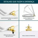 Ver imagem 6 de Tampa de Vaso Laqueado Com Amortecedor Link/LK Preto Fosco para Bacia Deca com Ferragem Dourada