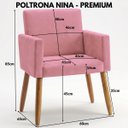 Ver imagem 2 de Jogo 2 Poltronas para Escritório Decor Escrivaninha Resistente Confortável Luxo