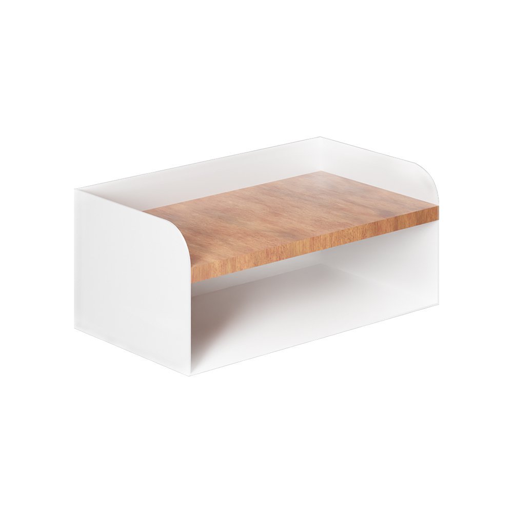 Mesa de Cabeceira Suspensa Branca em Aço Linha Home Padrão Morphi Design 45cm - 2