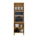 Ver imagem 3 de Paneleiro Colors 3 Portas 100% Mdf Freijó/azul Secreto - Kits Paraná