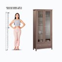 Ver imagem 6 de Paneleiro 2 Portas 1 Gaveta Ditália E-954 Cor:diamond