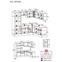 Ver imagem 5 de Cozinha Completa De Canto Mp2080 Com Armário E Balcão Preta
