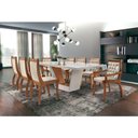Ver imagem 1 de Mesa Rubi 180 Cm Madeira E Vidro Mobillare Off White