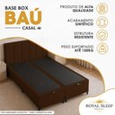 Ver imagem 4 de Cama Box com Baú Casal Bipartido Royal Sleep Sintético Marrom