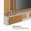 Ver imagem 6 de Painel Home para TV até 85 Polegadas 164x219cm com 2 Portas Ripado e LED Nemesis Espresso Móveis