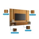 Ver imagem 4 de Painel Home para TV até 85 Polegadas 164x219cm com 2 Portas Ripado e LED Nemesis Espresso Móveis