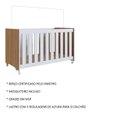 Ver imagem 5 de Berço Infantil Bebê Aconchego 3 Regulagens de Altura Elegante Nogal - Completa Móveis