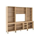 Ver imagem 4 de Kit Cozinha Completa 13 Portas 3 Gavetas 260x220cm Mel e Branco