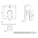 Ver imagem 2 de Lift Acabamento Monocomando para Chuveiro 1/2 e Ducha Higiênica - Chrome - Docol