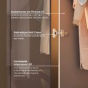 Ver imagem 6 de Guarda-Roupa Planejado 100% MDF 1 Porta Reflecta Orion CabeCasa MadeiraOriginals Marrom
