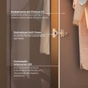Ver imagem 6 de Guarda-Roupa Planejado 100% MDF 1 Porta Reflecta Orion CabeCasa MadeiraOriginals Marrom