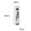 Ver imagem 3 de Closet Modulado Sem Portas Canto Reto MDF Lotus Belmax:Branco