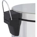 Ver imagem 6 de Lixeira em Inox 12 Litros Cesto de Lixo Tampa Pedal Luxo Grande Banheiro Cozinha Escritorio