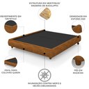 Ver imagem 3 de Cama Queen Base Box 160cm Cairo Sintético Caramelo Z37 - Mpozenato