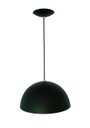 Ver imagem 2 de Lustre Pendente Meia Lua 30 cm Alumínio Preto Com Dourado Acetinado