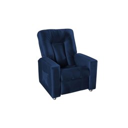 Poltrona Do Papai Reclinável Pallas Mx5 - Veludo Azul Marinho - 1