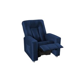 Poltrona Do Papai Reclinável Pallas Mx5 - Veludo Azul Marinho - 2