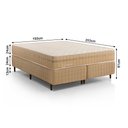 Ver imagem 4 de Kit Conjunto Colchão King Valência Molas Ensacadas Individualmente + Box Blindado 193x61x203