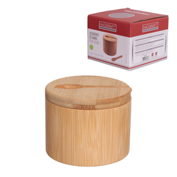 Açucareiro de Bambu com Colher e Tampa 210ml Hauskraft - 4