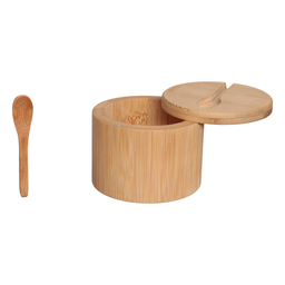 Açucareiro de Bambu com Colher e Tampa 210ml Hauskraft - 3