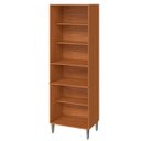 Ver imagem 2 de Paneleiro 4 Portas 100% Mdf com Vidro e 4 Prateleiras Luna Cinamomo/branco