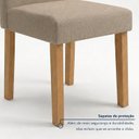 Ver imagem 7 de Conjunto de Mesa 4 Lugares Isla e Cadeiras Lyra Tampo Vidro/MDF 120x80cm Cinamomo e Off White