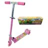 Patinete Infantil 3 Rodinhas com Luz Led e Freio Ajustável Cor:Rosa - 4