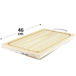 Tábua de Corte em Madeira 40 X 23 Cm com Alça - 2