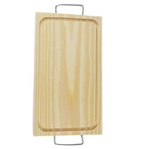 Tábua de Corte em Madeira 40 X 23 Cm com Alça