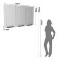 Ver mais imagens de Armário Aéreo de Cozinha 120cm 3 Portas 100% Mdf Phoenix Móvel na Caixa