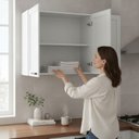 Ver imagem 4 de Armário Aéreo de Cozinha 120cm 3 Portas 100% Mdf Phoenix Móvel na Caixa