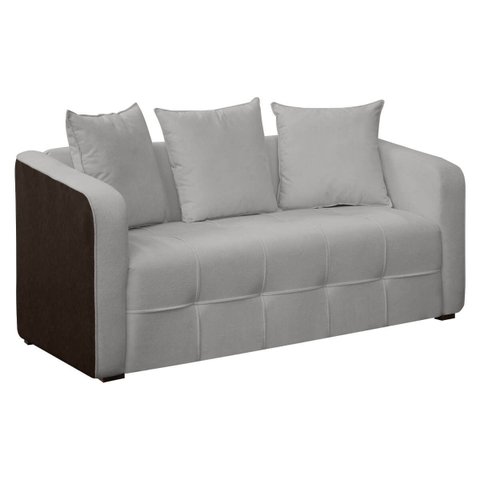 Sofá Orgânico Tokio 2 Lugares 165cm Bouclê Facto:bouclê Cinza Claro