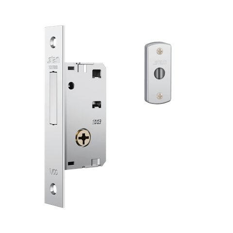 Fechadura Stam Trava 1003 Acabamento Cromado E-coat - Espelho de Aço Inox