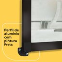Ver imagem 4 de Mosquiteira Removível Preta 1,20x1,50m com Tela Resistente À Pet