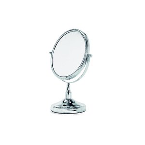 Espelho de Mesa Maquiagem Dupla Face Aumenta 2x Gira 360