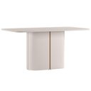 Ver imagem 6 de Mesa de Jantar 6 Lugares Retangular Tampo Vidro Verbena N01 Off White - Lyam Decor