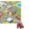 Tapete Infantil Divertido Pista de Corrida Hot Wheels Cidade com Carrinho Tatame Educativo Quarto In - 4