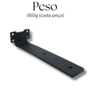 Ver imagem 5 de 4 Suportes Mão Francesa 20cm Invisível para Prateleiras Aço Alta Resistência Estilo Moderno