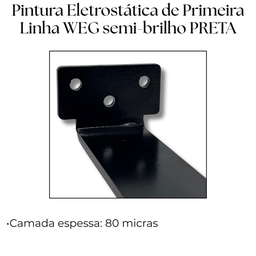 4 Suportes Mão Francesa 20cm Invisível para Prateleiras Aço Alta Resistência Estilo Moderno - 6