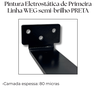 4 Suportes Mão Francesa 20cm Invisível para Prateleiras Aço Alta Resistência Estilo Moderno - 6
