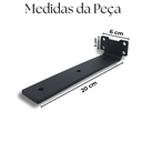 Ver imagem 2 de 4 Suportes Mão Francesa 20cm Invisível para Prateleiras Aço Alta Resistência Estilo Moderno