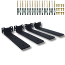 Ver imagem 1 de 4 Suportes Mão Francesa 20cm Invisível para Prateleiras Aço Alta Resistência Estilo Moderno